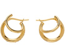 SSENSE Exclusive Gold Crystal Stellar Earrings