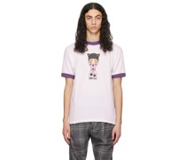 SSENSE Exclusive White & Purple Cat Dolly Head T-Shirt