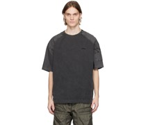 Gray Paneled T-Shirt