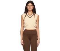 Beige Cotton Vest