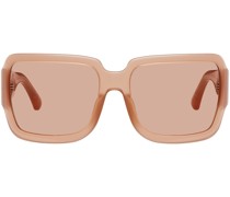 Pink Linda Farrow Edition Oversized Sunglasses