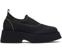 Black Retro Flatform Loafers