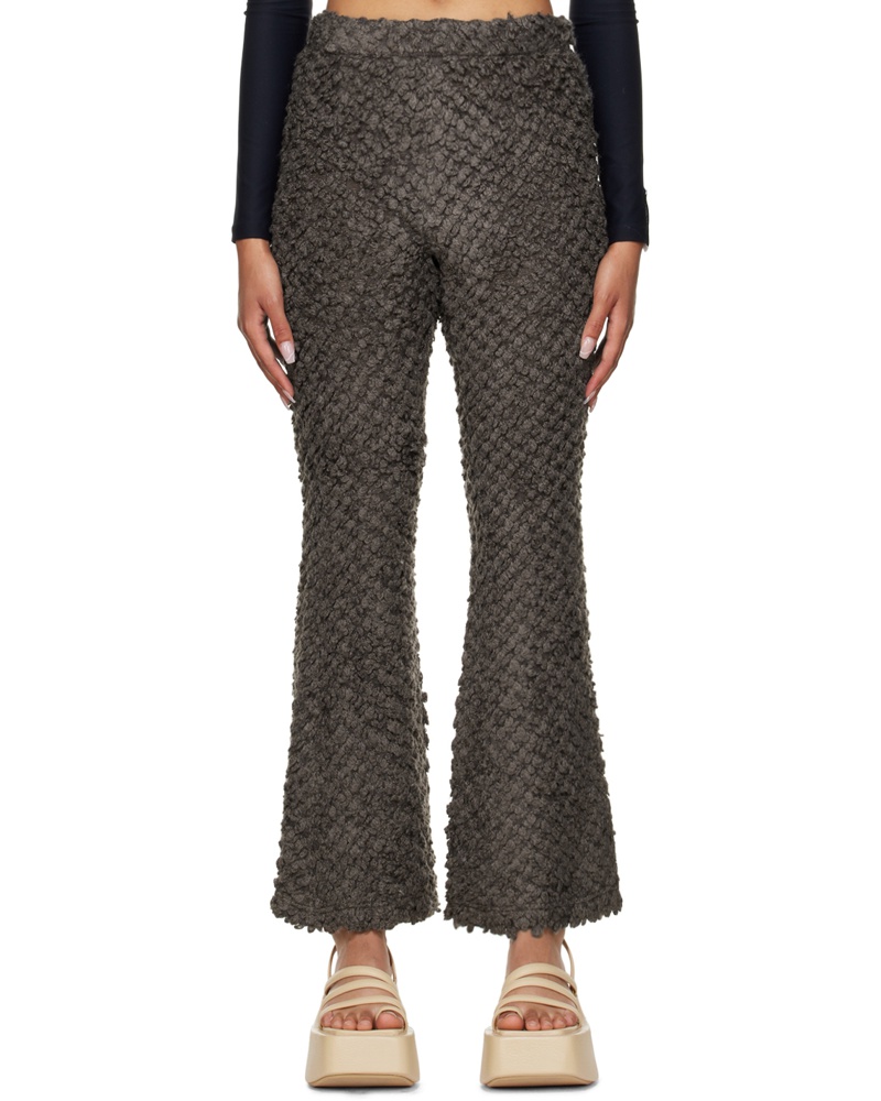 Rokh Damen Brown Flared Trousers