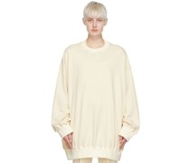Beige Cotton Sweatshirt