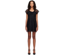Black Floral Minidress