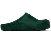 Green Fussbett Sabot Loafers