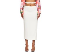 White Rip Tide Midi Skirt