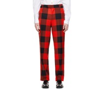 Red & Black Sang Trousers