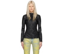 Black L-Sory-N1 Leather Jacket
