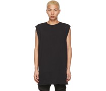 Black Object-Dyed One Piece Tank Top