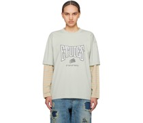 Gray Goudron Boxing Long Sleeve T-Shirt