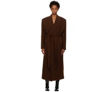 Brown Belted Trench Coat