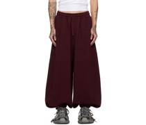 Burgundy Bontan Sweatpants