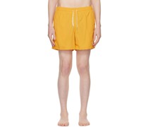 Yellow Drawstring Swim Shorts