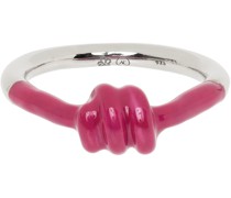 SSENSE Exclusive Pink Alan Crocetti Edition Knot Ring