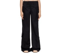 Black Waterfall Trousers