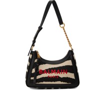 Black & Off-White B-Army Zebra Bag