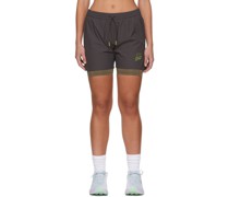 Grey Diablo Runner Sports Shorts