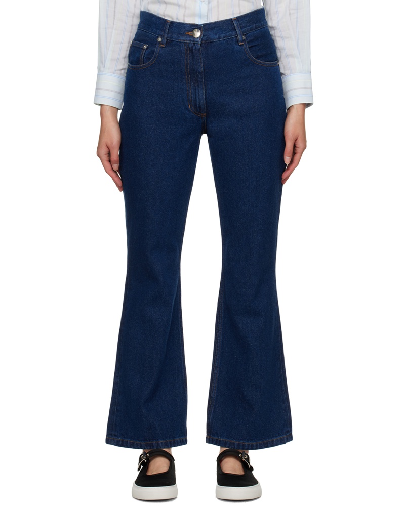 Ernest W. Baker Damen Blue Flared Jeans
