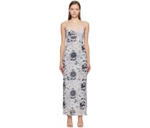 Gray Thais Midi Dress