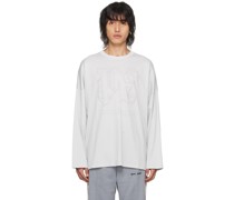 Gray Monogram Long Sleeve T-Shirt
