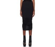 Black Shrimp Midi Skirt