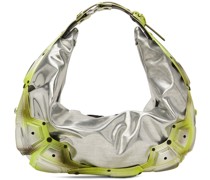 Silver & Green Module M03 Half Moon Bag