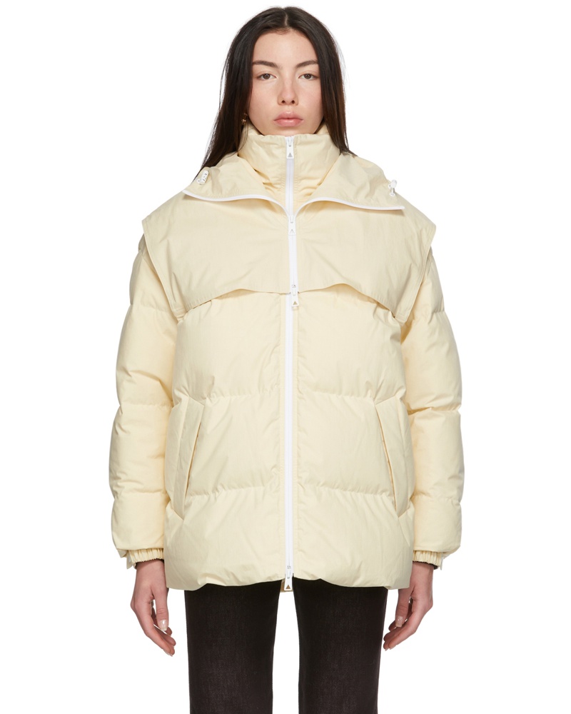 Bottega Veneta Damen Off-White Down Puffer Jacket Bottega Veneta Damen Off-White Down Puffer Jacket