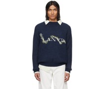 Navy Mohair Sweater