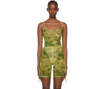 SSENSE Exclusive Green Nylon Tank Top
