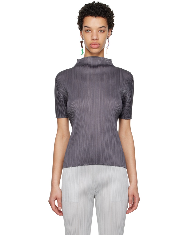 Issey Miyake Damen Gray Monthly Colors May Turtleneck Issey Miyake Damen Gray Monthly Colors May Turtleneck