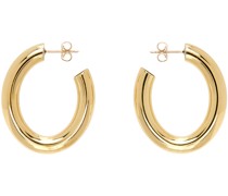 Gold Mini Curve Earrings