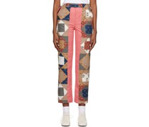 Multicolor 'This And That' Trousers