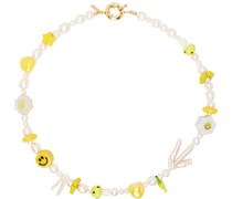 SSENSE Exclusive White & Yellow Dan Necklace