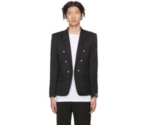 Black Virgin Wool Blazer