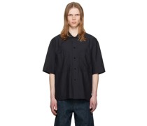 Black Washed Pyjama Shirt