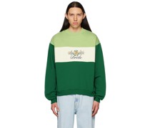 Green 'Le Sweatshirt Drôle Fleuri' Sweatshirt