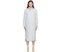 White & Blue Ole Maxi Dress