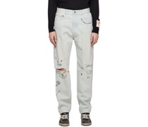 Blue Distressed Jeans