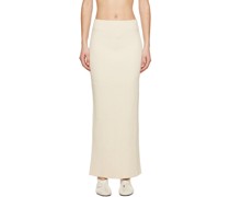 Off-White Vented Maxi Skirt