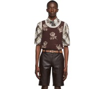 Brown Cotton Vest