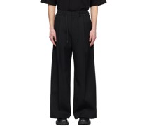 Black Drawstring Trousers