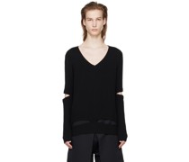 Black Ribbed Sweater
