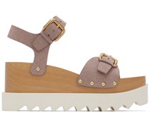 Pink Glitter Elyse Sandals
