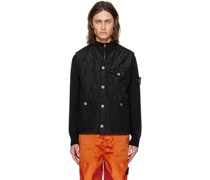 Black Garment-Dyed Vest
