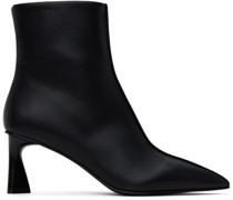 Black Elsa Pointed Toe Ankle Boots