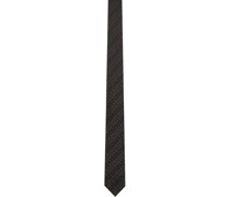 Brown Jacquard Tie