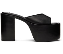 Black High Raid Sandals