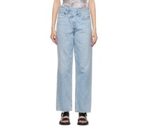 Blue Asymmetric Jeans