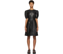 Black Faux-Leather Dress